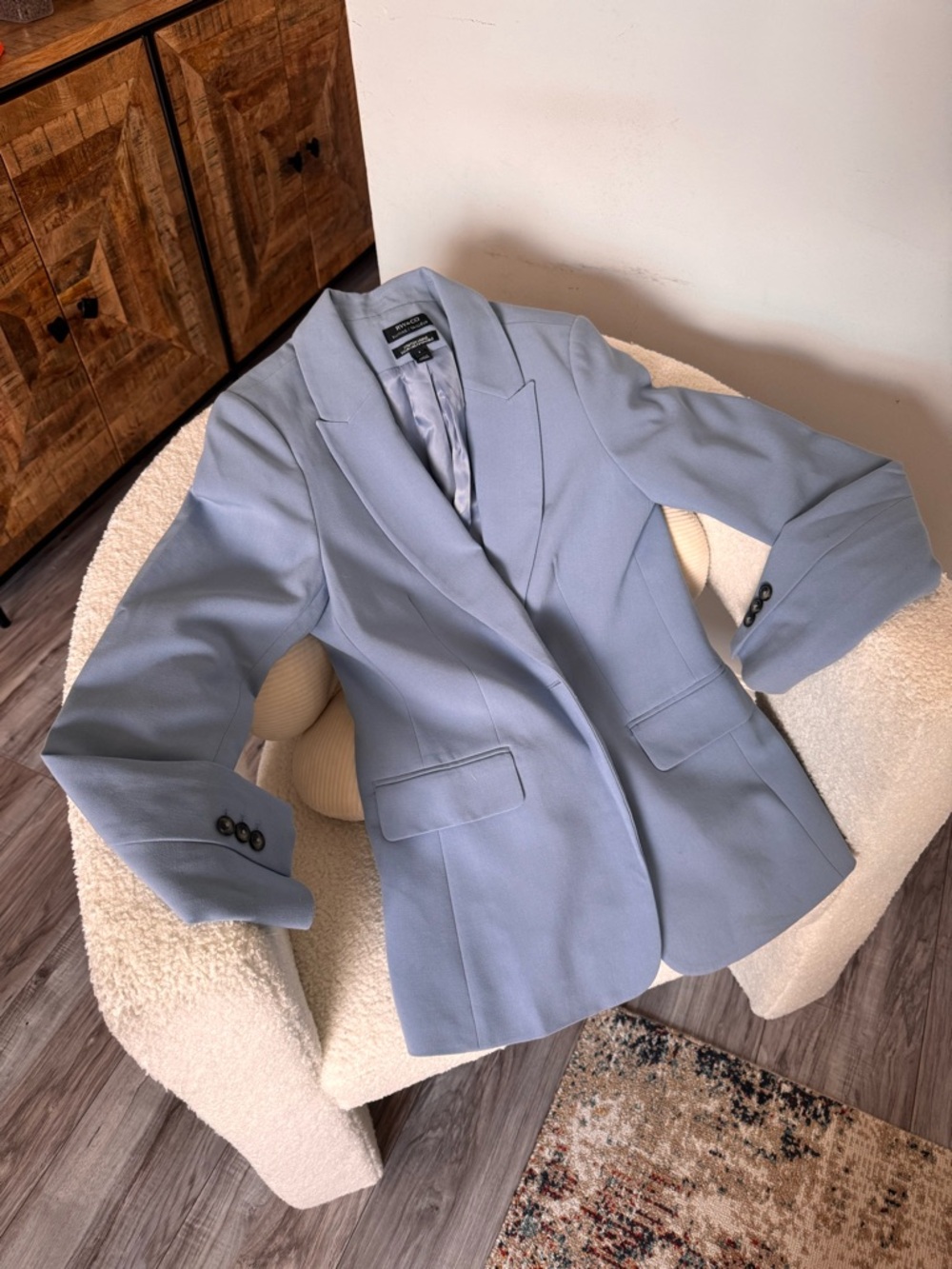 RW&CO Light Blue Tailored Blazer Jacket